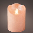 Κερί LED ανοικτό ροζ ύψους 10 εκ.