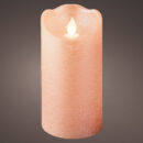 Κερί LED ανοικτό ροζ ύψους 15 εκ.