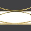 Δίσκος παραλληλόγραμμος, σε χρυσή απόχρωση με καθρέφτη.Οι διαστάσεις του είναι 42 × 30 cm