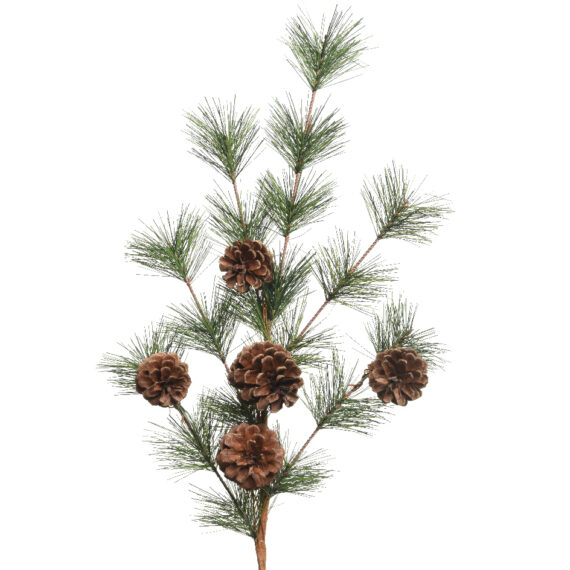 Κλαδάκι με φυσικά κουκουνάρια 8 x 15 x 50cm.