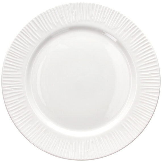 Αναδείξτε το τραπέζι σας με διαχρονική κομψότητα και ποιοτική αισθητική με το σερβίτσιο 18 τεμαχίων. Με λεπτεπίλεπτο σχεδιασμό και ιδιαίτερες γραμμώσεις στον περίγυρο, αυτό το σετ φέρνει την απόλυτη ισορροπία ανάμεσα στην απλότητα και την υψηλή αισθητική. Το σετ περιλαμβάνει: 6 πιάτα φαγητού 6 βαθιά πιάτα 6 πιάτα φρούτου Κατασκευασμένα από πορσελάνη υψηλής ποιότητας, σε κομψό λευκό χρώμα με διακριτικές γραμμώσεις, τα πιάτα της σειράς Philo προσδίδουν μια αίσθηση πολυτέλειας σε κάθε γεύμα – είτε πρόκειται για καθημερινό τραπέζι είτε για επίσημες περιστάσεις. Λιτός, μοντέρνος σχεδιασμός με ανάγλυφες λεπτομέρειες Ανθεκτική πορσελάνη κατάλληλη για καθημερινή χρήση Εύκολο ταίριασμα με κάθε είδος διακόσμησης τραπεζιού Συνδυάστε το με το σετ 6 τεμαχίων Philo Κούπες της ίδιας σειράς, για ένα ενιαίο και κομψό σερβίρισμα ροφημάτων που ολοκληρώνει την εμπειρία στο τραπέζι σας.